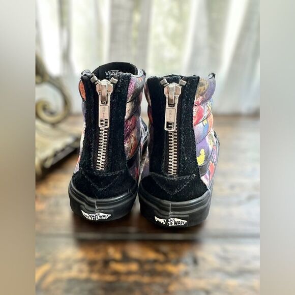 VANS Sk8-Hi Zip Galaxy Floral Black Sneakers Shoes Size 5.5 Men 7.0 Women - Picture 12 of 16